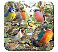 3D LiveLife Cork Coaster - Nature's Home from Deluxebase. Lenticular 3D Bird Drink & Mug Coasters. Fun Animal Gifts for Women and Men. Novelty Kitchen and Decorative Home Accessories.