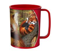 3D LiveLife Drinking Cup - Baby Red Panda from Deluxebase. 300ml Plastic Mug with Jungle Theme, Reusable Coffee Cup, Portable Animal Tumbler for Camping, Picnic, Travel & Everyday Use.