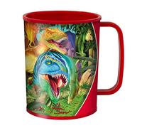 3D LiveLife Drinking Cup - Dino Smiles from Deluxebase. 300ml Plastic Mug with Dinosaur Theme, Reusable Coffee Cup, Portable Animal Tumbler for Camping, Picnic, Travel & Everyday Use.