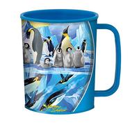 3D LiveLife Drinking Cup - Penguin Plunge from Deluxebase. 300ml Plastic Mug with Bird Theme, Reusable Coffee Cup, Portable Animal Tumbler for Camping, Picnic, Travel & Everyday Use.