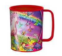 3D LiveLife Drinking Cup - Pink Pony Dazzle from Deluxebase. 300ml Plastic Mug with Horse Theme, Reusable Coffee Cup, Portable Animal Tumbler for Camping, Picnic, Travel & Everyday Use.
