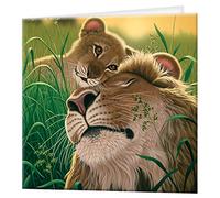 3D LiveLife Greeting Card - A Father's Love from Deluxebase. Blank Card with Lenticular 3D Lion Image and Envelope. Unique Notecard for All Occasions and Premium Stationery Sets.
