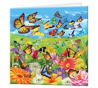3D LiveLife Greeting Card - Butter Flutter from Deluxebase. Blank Card with Lenticular 3D Butterfly Image and Envelope. Unique Notecard for All Occasions and Premium Stationery Sets.