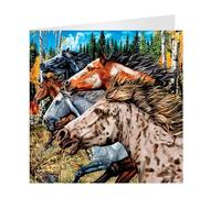 3D LiveLife Greeting Card - Free & Wild from Deluxebase. Blank Card with Lenticular 3D Image and Envelope. Unique Notecard for All Occasions and Premium Stationery Sets.
