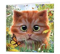 3D LiveLife Greeting Card - Ginger Kitten from Deluxebase. Blank Card with Lenticular 3D Kitten Image and Envelope. Unique Notecard for All Occasions and Premium Stationery Sets.