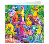 3D LiveLife Greeting Card - Hilarious Hippocampus from Deluxebase. Blank Card with Lenticular 3D Seahorse Image and Envelope. Unique Notecard for All Occasions and Premium Stationery Sets.