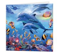 3D LiveLife Greeting Card - Seahorse Kingdom from Deluxebase. Blank Card with Lenticular 3D Dolphin Image and Envelope. Unique Notecard for All Occasions and Premium Stationery Sets.