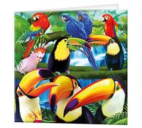3D LiveLife Greeting Card - Toucan Paradise from Deluxebase. Blank Card with Lenticular 3D Toucan Image and Envelope. Unique Notecard for All Occasions and Premium Stationery Sets.