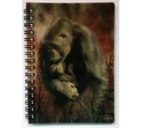 3D LiveLife Jotter - A Love So Grand from Deluxebase. Spiral Bound A6 Notebook with 80 Plain Recycled Pages. Pocket Sized Animal Notepad, Journal or Drawing Book with Gorilla Cover