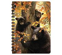 3D LiveLife Jotter - A Mother's Watch from Deluxebase. Spiral Bound A6 Notebook with 80 Plain Recycled Pages. Pocket Sized Animal Notepad, Journal or Drawing Book with Bear Cover