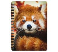 3D LiveLife Jotter - Baby Red Panda from Deluxebase. Spiral Bound A6 Notebook with 80 Plain Recycled Pages. Pocket Sized Animal Notepad, Journal or Drawing Book with Cute Cover