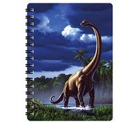 3D LiveLife Jotter - Brachiosaurus from Deluxebase. Spiral Bound A6 Notebook with 80 Plain Recycled Pages. Pocket Sized Animal Notepad, Journal or Drawing Book with Dinosaur Cover