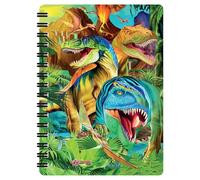 3D LiveLife Jotter - Dino Smiles from Deluxebase. Spiral Bound A6 Notebook with 80 Plain Recycled Pages. Pocket Sized Animal Notepad, Journal or Drawing Book with Dinosaur Cover