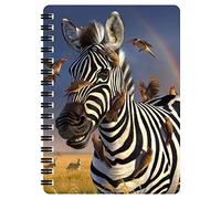3D LiveLife Jotter - Jailbird from Deluxebase. Lenticular 3D Zebra A6 Spiral Notebook with plain recycled paper pages. Artwork licensed from renowned artist Jerry LoFaro