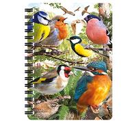 3D LiveLife Jotter - Nature's Home from Deluxebase. Spiral Bound A6 Notebook with 80 Plain Recycled Pages. Pocket Sized Animal Notepad, Journal or Drawing Book with Bird Cover