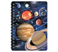 3D LiveLife Jotter - Our Solar System from Deluxebase. Spiral Bound A6 Notebook with 80 Plain Recycled Pages. Pocket Sized Space Notepad, Journal or Drawing Book with Planet Cover