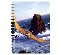 3D LiveLife Jotter - Pterodactyl from Deluxebase. Lenticular 3D Jurassic A6 Spiral Notebook with plain recycled paper pages. Artwork licensed from renowned artist Jerry LoFaro