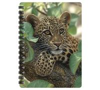 3D LiveLife Jotter - Tree Hugger from Deluxebase. Spiral Bound A6 Notebook with 80 Plain Recycled Pages. Pocket Sized Animal Notepad, Journal or Drawing Book with Cougar Cover