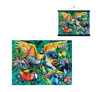 3D LiveLife Lenticular Pictures - Birds of the Tropics from Deluxebase. A3 Unframed Deep 3D Effect Animal Wall Art for Living Room, Bedroom or Kitchen. Unique Parrot Print Poster for Home Decor.