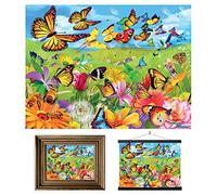 3D LiveLife Lenticular Pictures - Butter Flutter from Deluxebase. A3 Unframed Deep 3D Effect Animal Wall Art for Living Room, Bedroom or Kitchen. Unique Butterfly Print Poster for Home Decor.