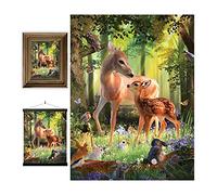 3D LiveLife Lenticular Pictures - Deer at Dawn from Deluxebase. A3 Unframed Deep 3D Effect Animal Wall Art for Living Room, Bedroom or Kitchen. Unique Deer Print Poster for Home Decor.