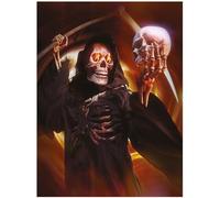 3D LiveLife Lenticular Pictures - Grim Reaper from Deluxebase. A3 Unframed Deep 3D Effect Gothic Wall Art for Living Room, Bedroom or Kitchen. Unique Skeleton Print Poster for Home Decor.