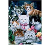 3D LiveLife Lenticular Pictures - Kitten Pals from Deluxebase. A3 Unframed Deep 3D Effect Animal Wall Art for Living Room, Bedroom or Kitchen. Unique Cat Print Poster for Home Decor.