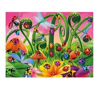 3D LiveLife Lenticular Pictures - Ladybird Theme Park from Deluxebase. A3 Unframed Deep 3D Effect Animal Wall Art for Living Room, Bedroom or Kitchen. Unique Ladybug Print Poster for Home Decor.