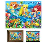 3D LiveLife Lenticular Pictures - Mermaid Magic from Deluxebase. A3 Unframed Deep 3D Effect Animal Wall Art for Living Room, Bedroom or Kitchen. Unique Mermaid Print Poster for Home Decor.
