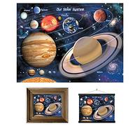 3D LiveLife Lenticular Pictures - Our Solar System from Deluxebase. A3 Unframed Deep 3D Effect Planet Wall Art for Living Room, Bedroom or Kitchen. Unique Space Print Poster for Home Decor.