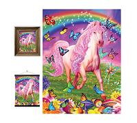 3D LiveLife Lenticular Pictures - Pink Pony Dazzle from Deluxebase. A3 Unframed Deep 3D Effect Animal Wall Art for Living Room, Bedroom or Kitchen. Unique Horse Print Poster for Home Decor.