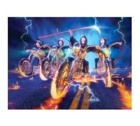 3D LiveLife Lenticular Pictures - Reaper Bikers from Deluxebase. A3 Unframed Deep 3D Effect Novelty Wall Art for Living Room, Bedroom or Kitchen. Unique Motorcycle Print Poster for Home Decor.