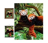 3D LiveLife Lenticular Pictures - Red Pandas from Deluxebase. A3 Unframed Deep 3D Effect Animal Wall Art for Living Room, Bedroom or Kitchen. Unique Red Panda Print Poster for Home Decor.