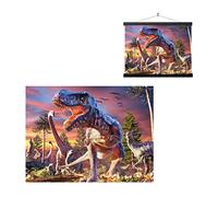 3D LiveLife Lenticular Pictures - T-Rex Attack from Deluxebase. A3 Unframed Deep 3D Effect Dino Wall Art for Living Room, Bedroom or Kitchen. Unique Dinosaur Print Poster for Home Decor.