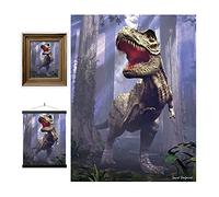 3D LiveLife Lenticular Pictures - T-Rex Scene from Deluxebase. A3 Unframed Deep 3D Effect Dinosaur Wall Art for Living Room, Bedroom or Kitchen. Unique T-Rex Print Poster for Home Decor.