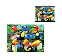 3D LiveLife Lenticular Pictures - Toucan Paradise from Deluxebase. A3 Unframed Deep 3D Effect Animal Wall Art for Living Room, Bedroom or Kitchen. Unique Bird Print Poster for Home Decor.