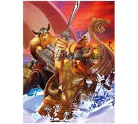 3D LiveLife Lenticular Pictures - Viking Spirit from Deluxebase. A3 Unframed Deep 3D Effect Novelty Wall Art for Living Room, Bedroom or Kitchen. Unique Viking Print Poster for Home Decor.
