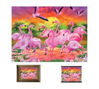 3D LiveLife Lenticular Wall Art Prints - Flamingo Lingo from Deluxebase. Unframed 3D Wild Animal Poster. A perfect wall filler. Original artwork licensed from renowned artist, Michael Searle