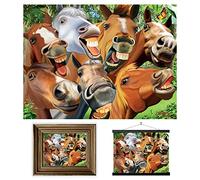 3D LiveLife Lenticular Wall Art Prints - Horsing Around from Deluxebase. Unframed 3D Horse Poster. A perfect wall filler. Original artwork licensed from renowned artist, Michael Searle