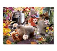 3D LiveLife Lenticular Wall Art Prints - Kitten Playtime from Deluxebase. Unframed 3D Cat Poster. A perfect wall filler. Original artwork licensed from renowned artist, David Penfound