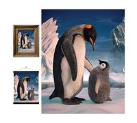 3D LiveLife Lenticular Wall Art Prints - Penguin Son from Deluxebase. Unframed 3D Winter Poster. A perfect wall filler. Original artwork licensed from renowned artist, David Penfound