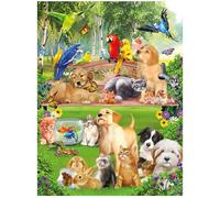 3D LiveLife Lenticular Wall Art Prints - Pet Pals from Deluxebase. Unframed 3D Wild Animal Poster. A perfect wall filler. Original artwork licensed from renowned artist, Michael Searle