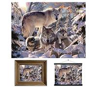 3D LiveLife Lenticular Wall Art Prints - Winter Wolves from Deluxebase. Unframed 3D Wolf Poster. A perfect wall filler. Original artwork licensed from renowned artist, David Penfound