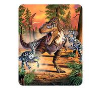 3D LiveLife Magnet - Dino Battle from Deluxebase. Lenticular Jurassic Fridge Magnet. Decorative 3D Dinosaur Flat Magnets. Cute Small Magnets for Fridge, Dishwasher and Whiteboard.