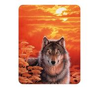 3D LiveLife Magnet - Gaze from Deluxebase. Lenticular Animal Fridge Magnet. Decorative 3D Wolf Flat Magnets. Cute Small Magnets for Fridge, Dishwasher and Whiteboard.