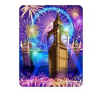 3D LiveLife Magnet - London Eye & Big Ben from Deluxebase. Lenticular Travel Fridge Magnet. Decorative 3D City Flat Magnets. Cute Small Magnets for Fridge, Dishwasher and Whiteboard.