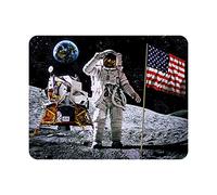 3D LiveLife Magnet - Moon Landing from Deluxebase. Lenticular Space Fridge Magnet. Decorative 3D Planet Flat Magnets. Cute Small Magnets for Fridge, Dishwasher and Whiteboard.
