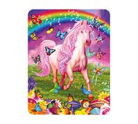 3D LiveLife Magnet - Pink Pony Dazzle from Deluxebase. Lenticular Animal Fridge Magnet. Decorative 3D Horse Flat Magnets. Cute Small Magnets for Fridge, Dishwasher and Whiteboard.