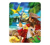 3D LiveLife Magnet - Pirate Island from Deluxebase. Lenticular Novelty Fridge Magnet. Decorative 3D Pirate Flat Magnets. Cute Small Magnets for Fridge, Dishwasher and Whiteboard.
