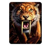 3D LiveLife Magnet - Sabertooth from Deluxebase. Lenticular Prehistoric Fridge Magnet. Decorative 3D Sabertooth Flat Magnets. Cute Small Magnets for Fridge, Dishwasher and Whiteboard.